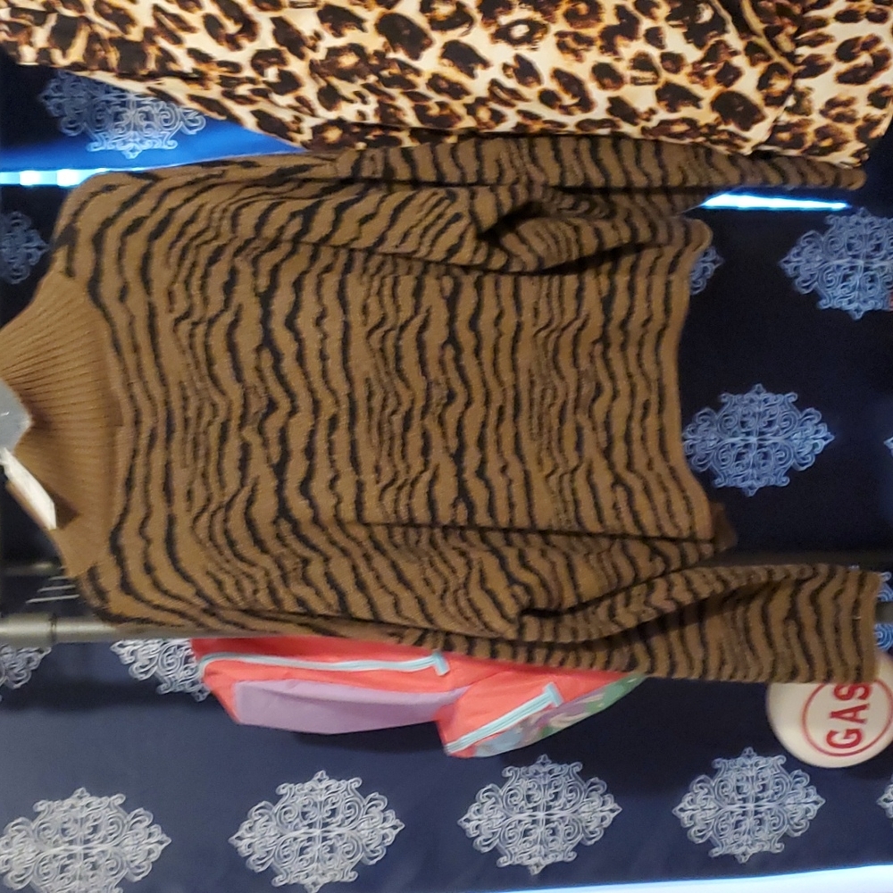 Tiger print sweater